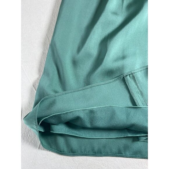 NWT Armani Collezioni Size 6 Mint Silk Shoulder Cocktail Midi Dress Authentic - Picture 8 of 16
